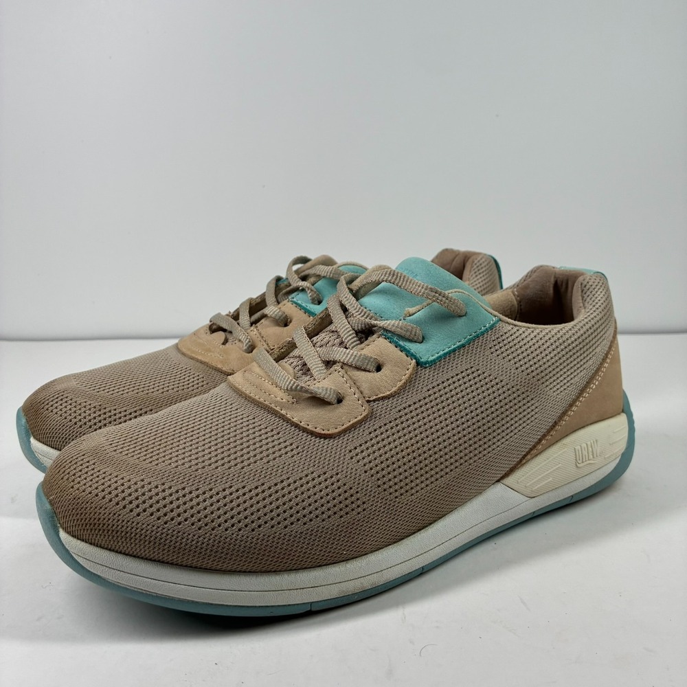 Drew Terrain Women's 9W Wide Taupe Teal Mesh Orthopedic Walking Shoes 10856-77